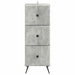 Dulap cu sertare Gri Beton 33 x 34,5 x 90 cm Lemn prelucrat - WALTI WALTI