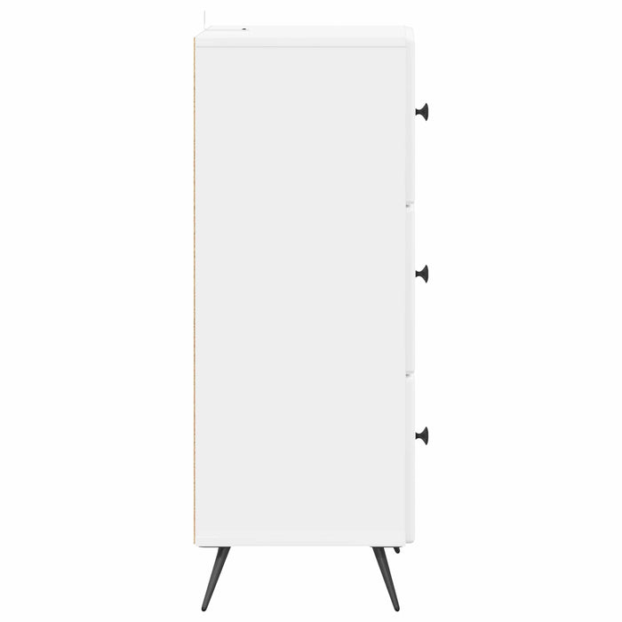 Dulap cu sertare Alb foarte lucios 33 x 34,5 x 90 cm - WALTI WALTI