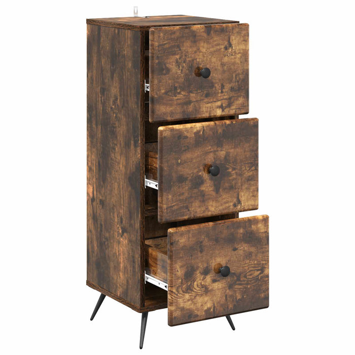 Dulap cu sertare Stejar fumuriu 33 x 34,5 x 90 cm - WALTI WALTI