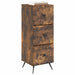 Dulap cu sertare Stejar fumuriu 33 x 34,5 x 90 cm - WALTI WALTI