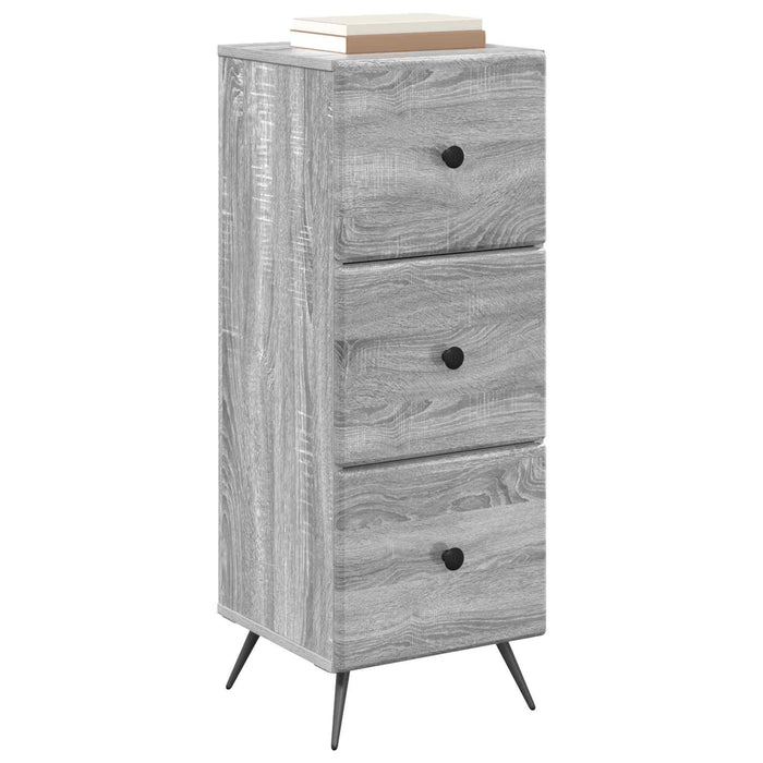 Dulap cu sertare Sonoma gri 33 x 34,5 x 90 cm Lemn prelucrat - WALTI WALTI