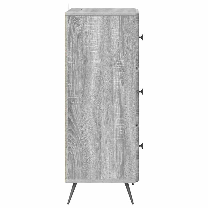 Dulap cu sertare Sonoma gri 33 x 34,5 x 90 cm Lemn prelucrat - WALTI WALTI