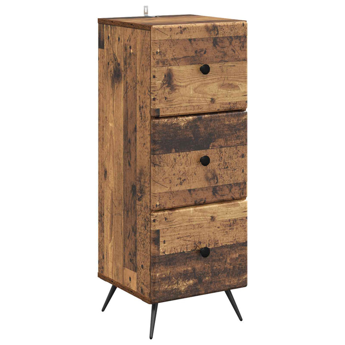 Dulap cu sertare Lemn vechi 33 x 34,5 x 90 cm Lemn prelucrat - WALTI WALTI