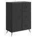 Bufet cu sertar Negru 66 x 34,5 x 90 cm Lemn prelucrat - WALTI WALTI