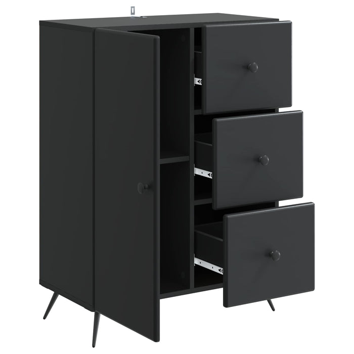 Bufet cu sertar Negru 66 x 34,5 x 90 cm Lemn prelucrat - WALTI WALTI