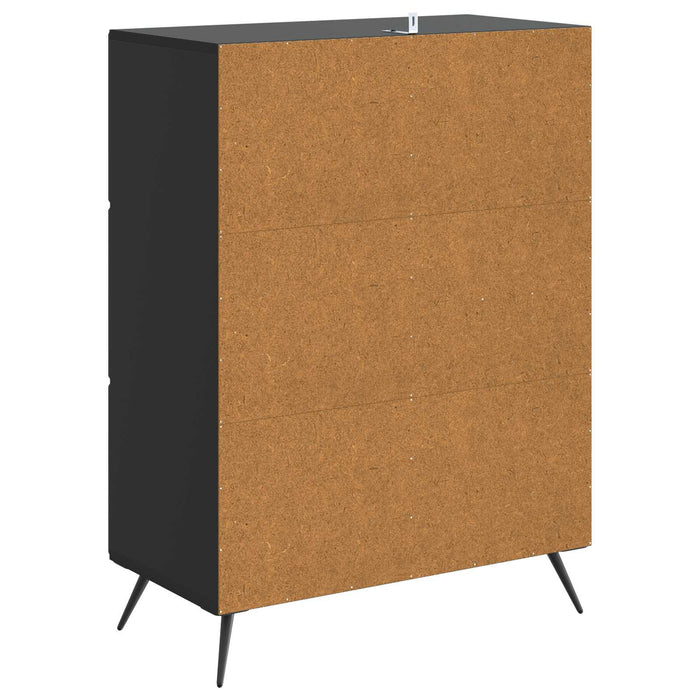 Bufet cu sertar Negru 66 x 34,5 x 90 cm Lemn prelucrat - WALTI WALTI