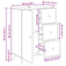 Bufet cu sertar Negru 66 x 34,5 x 90 cm Lemn prelucrat - WALTI WALTI