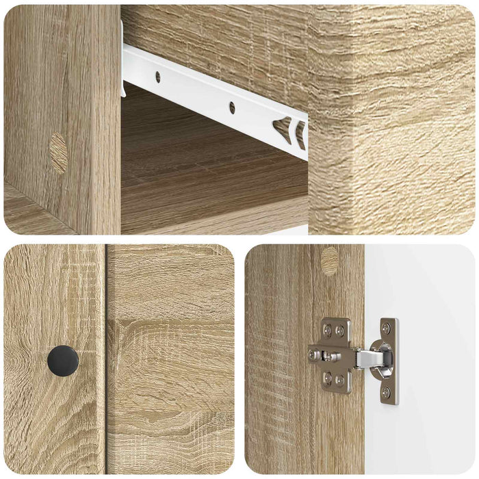 Bufet cu sertar Stejar Sonoma 66 x 34,5 x 90 cm Lemn prelucrat - WALTI WALTI
