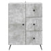 Bufet cu sertar Gri Beton 66 x 34,5 x 90 cm Lemn prelucrat - WALTI WALTI