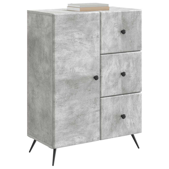 Bufet cu sertar Gri Beton 66 x 34,5 x 90 cm Lemn prelucrat - WALTI WALTI