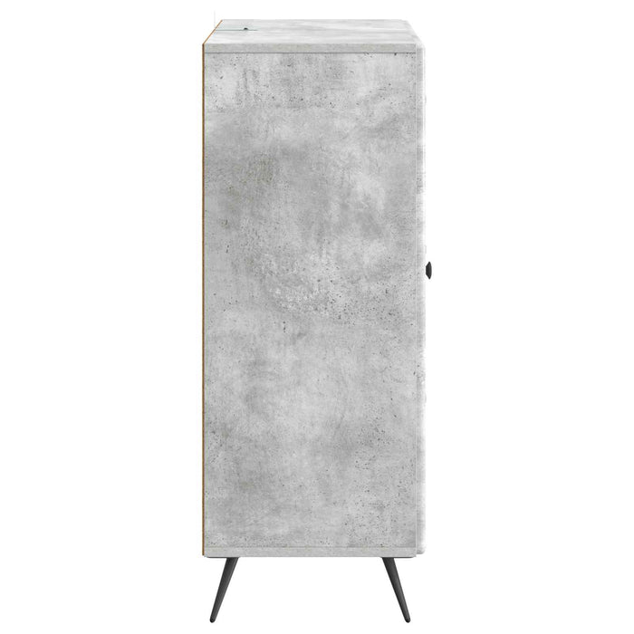 Bufet cu sertar Gri Beton 66 x 34,5 x 90 cm Lemn prelucrat - WALTI WALTI