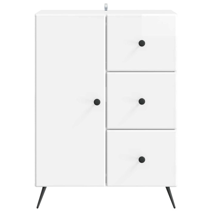 Bufet Alb foarte lucios 66 x 34,5 x 90 cm Lemn prelucrat - WALTI WALTI