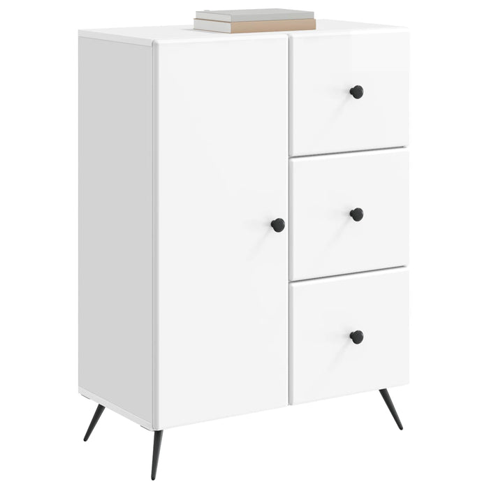 Bufet Alb foarte lucios 66 x 34,5 x 90 cm Lemn prelucrat - WALTI WALTI
