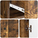 Bufet cu sertar Stejar fumuriu 66 x 34,5 x 90 cm Lemn prelucrat - WALTI WALTI
