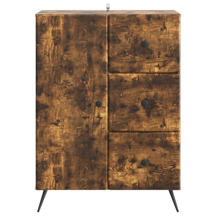 Bufet cu sertar Stejar fumuriu 66 x 34,5 x 90 cm Lemn prelucrat - WALTI WALTI