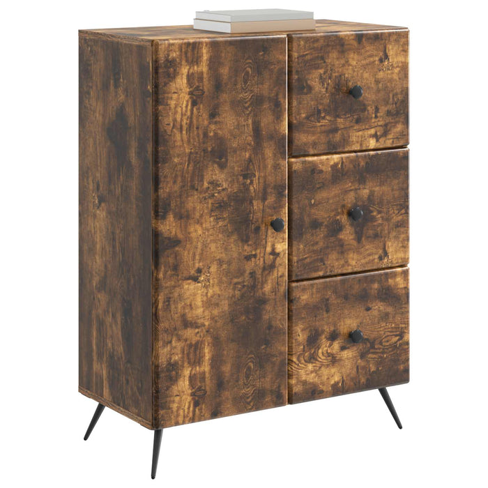 Bufet cu sertar Stejar fumuriu 66 x 34,5 x 90 cm Lemn prelucrat - WALTI WALTI