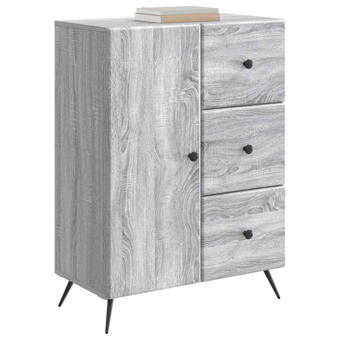 Bufet cu sertar Sonoma gri 66 x 34,5 x 90 cm Lemn prelucrat - WALTI WALTI