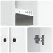 Bufet cu sertar Alb 66 x 34,5 x 90 cm Lemn prelucrat - WALTI WALTI