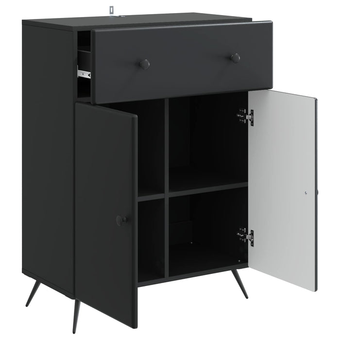 Bufet cu sertar Negru 66 x 34,5 x 90 cm Lemn prelucrat - WALTI WALTI