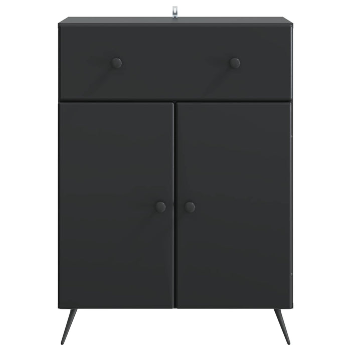 Bufet cu sertar Negru 66 x 34,5 x 90 cm Lemn prelucrat - WALTI WALTI