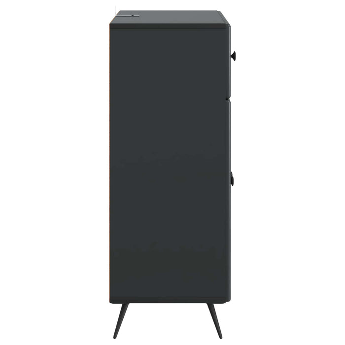 Bufet cu sertar Negru 66 x 34,5 x 90 cm Lemn prelucrat - WALTI WALTI