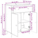 Bufet cu sertar Stejar Sonoma 66 x 34,5 x 90 cm Lemn prelucrat - WALTI WALTI