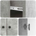 Bufet cu sertar Gri Beton 66 x 34,5 x 90 cm Lemn prelucrat - WALTI WALTI
