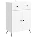 Bufet Alb foarte lucios 66 x 34,5 x 90 cm Lemn prelucrat - WALTI WALTI