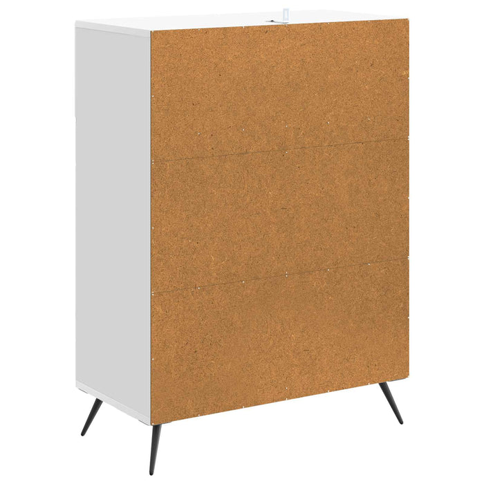 Bufet Alb foarte lucios 66 x 34,5 x 90 cm Lemn prelucrat - WALTI WALTI