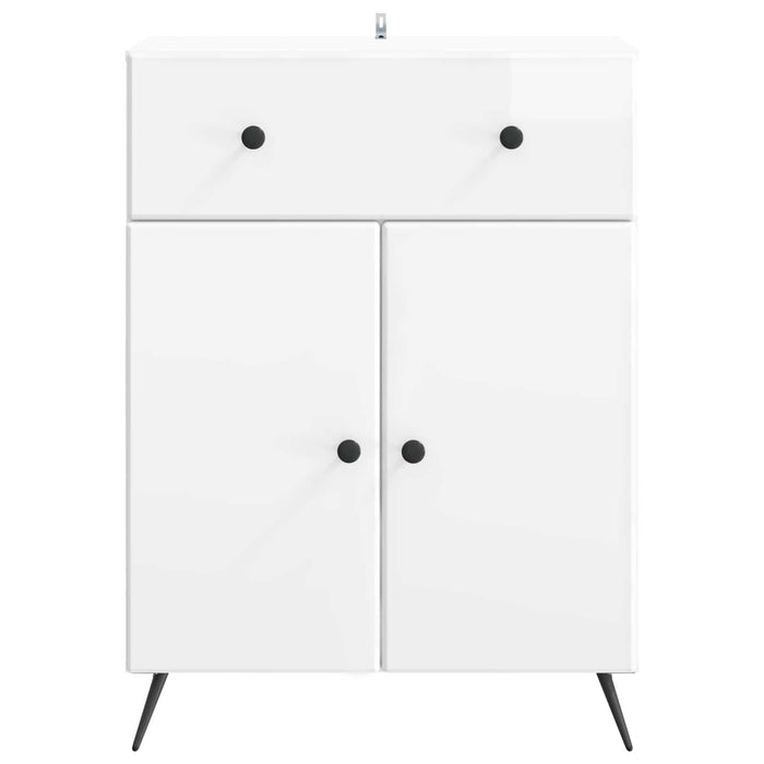Bufet Alb foarte lucios 66 x 34,5 x 90 cm Lemn prelucrat - WALTI WALTI