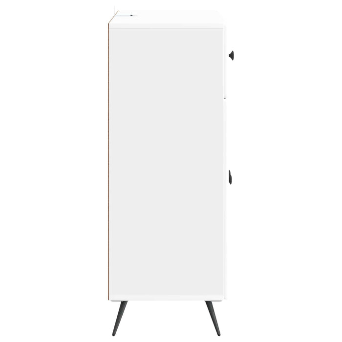 Bufet Alb foarte lucios 66 x 34,5 x 90 cm Lemn prelucrat - WALTI WALTI