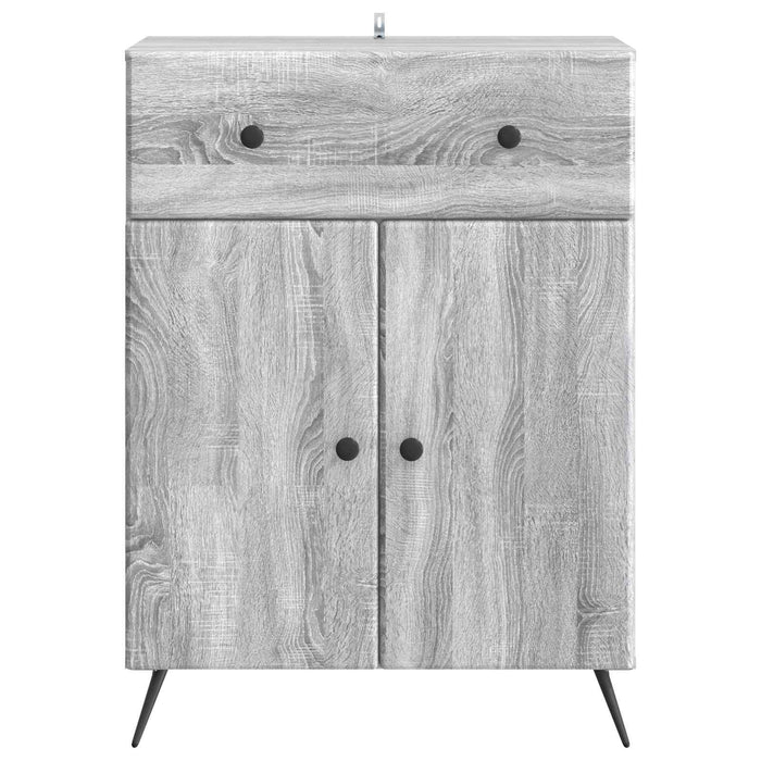 Bufet cu sertar Sonoma gri 66 x 34,5 x 90 cm Lemn prelucrat - WALTI WALTI