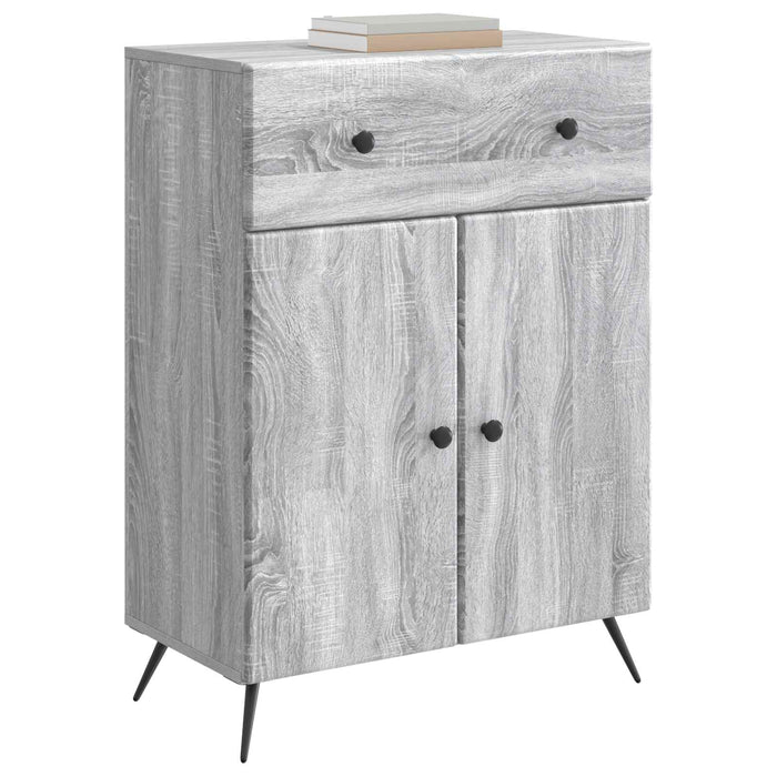Bufet cu sertar Sonoma gri 66 x 34,5 x 90 cm Lemn prelucrat - WALTI WALTI