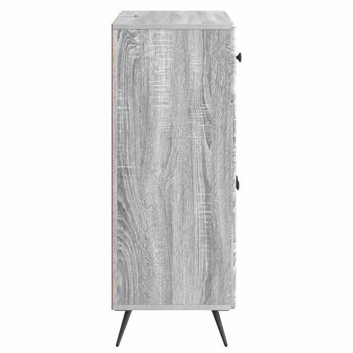 Bufet cu sertar Sonoma gri 66 x 34,5 x 90 cm Lemn prelucrat - WALTI WALTI