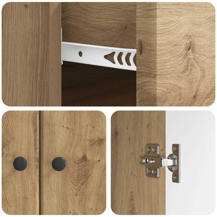 Bufet Stejar Artizanal 66 x 34,5 x 90 cm Lemn prelucrat - WALTI WALTI