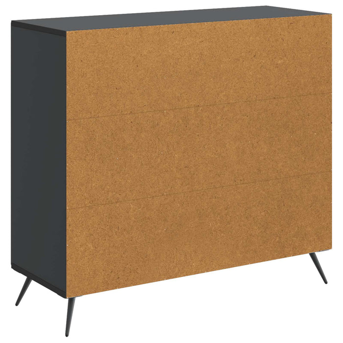 Bufet Negru 89 x 34,5 x 80 cm Lemn prelucrat - WALTI WALTI