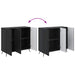 Bufet Negru 89 x 34,5 x 80 cm Lemn prelucrat - WALTI WALTI