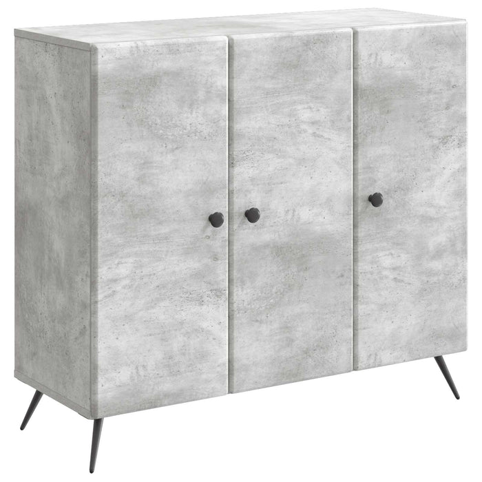 Bufet Gri Beton 89 x 34,5 x 80 cm Lemn prelucrat - WALTI WALTI