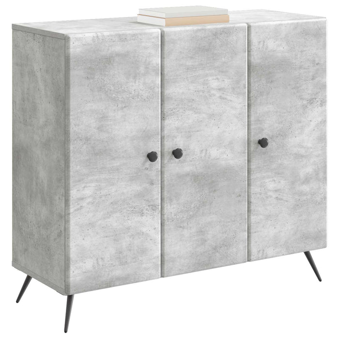 Bufet Gri Beton 89 x 34,5 x 80 cm Lemn prelucrat - WALTI WALTI
