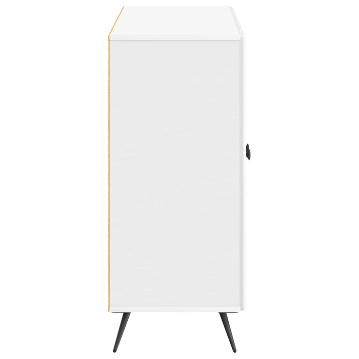 Bufet Alb foarte lucios 89 x 34,5 x 80 cm Lemn prelucrat - WALTI WALTI