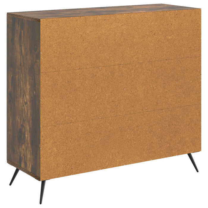 Bufet Stejar fumuriu 89 x 34,5 x 80 cm Lemn prelucrat - WALTI WALTI