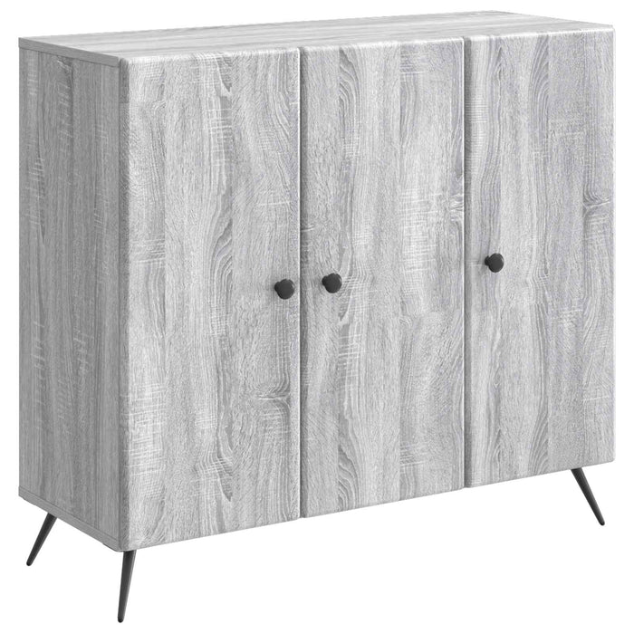 Bufet Sonoma gri 89 x 34,5 x 80 cm Lemn prelucrat - WALTI WALTI