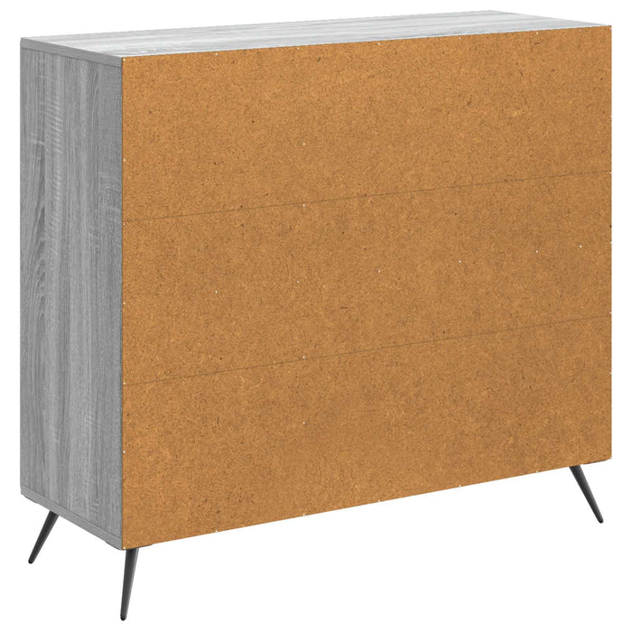 Bufet Sonoma gri 89 x 34,5 x 80 cm Lemn prelucrat - WALTI WALTI