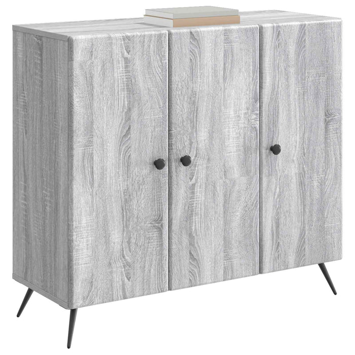 Bufet Sonoma gri 89 x 34,5 x 80 cm Lemn prelucrat - WALTI WALTI
