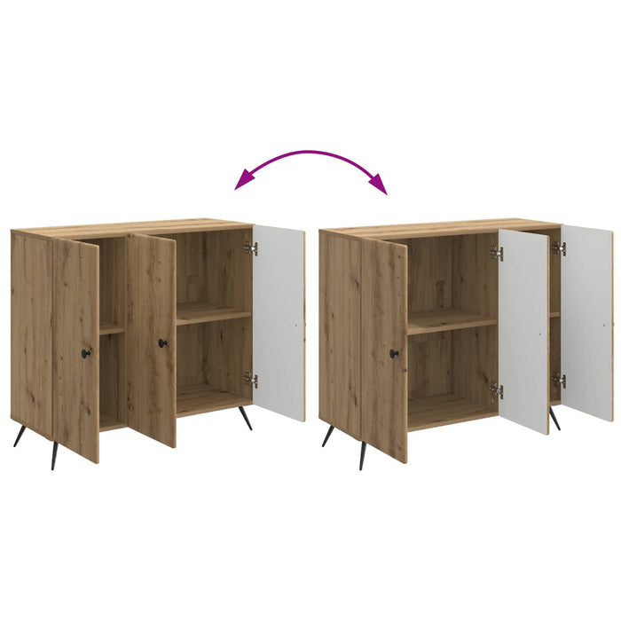 Bufet Stejar Artizanal 89 x 34,5 x 80 cm Lemn prelucrat - WALTI WALTI