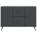 Bufet cu sertar Negru 89 x 34,5 x 60 cm Lemn prelucrat - WALTI WALTI