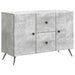 Bufet cu sertar Gri Beton 89 x 34,5 x 60 cm Lemn prelucrat - WALTI WALTI