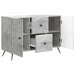 Bufet cu sertar Gri Beton 89 x 34,5 x 60 cm Lemn prelucrat - WALTI WALTI