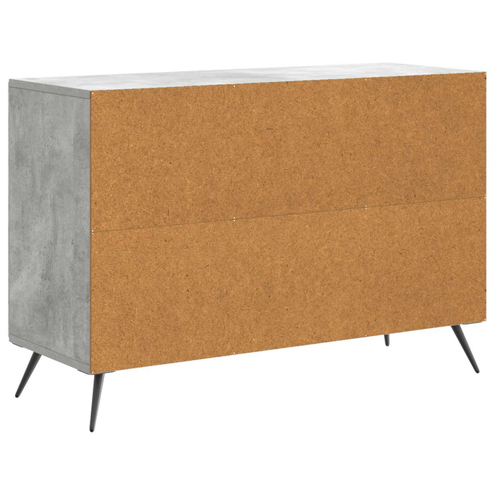Bufet cu sertar Gri Beton 89 x 34,5 x 60 cm Lemn prelucrat - WALTI WALTI