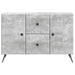 Bufet cu sertar Gri Beton 89 x 34,5 x 60 cm Lemn prelucrat - WALTI WALTI